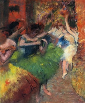 Edgar Degas Painting - dancers in the wings Edgar Degas